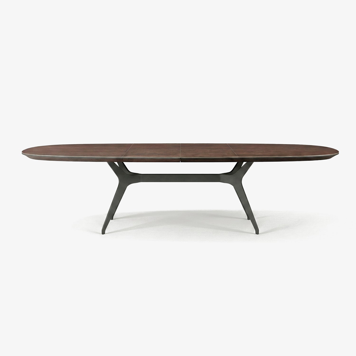 ALOVER | שולחן אוכל אובלי 200/100 ס"מ, נפתח ל-300 ס"מ, עד 14 סועדים