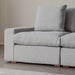 תמונה מזווית מספר 4 של המוצר DOMAIN | ספה רכה ומפנקת לסלון עם הדום תואם