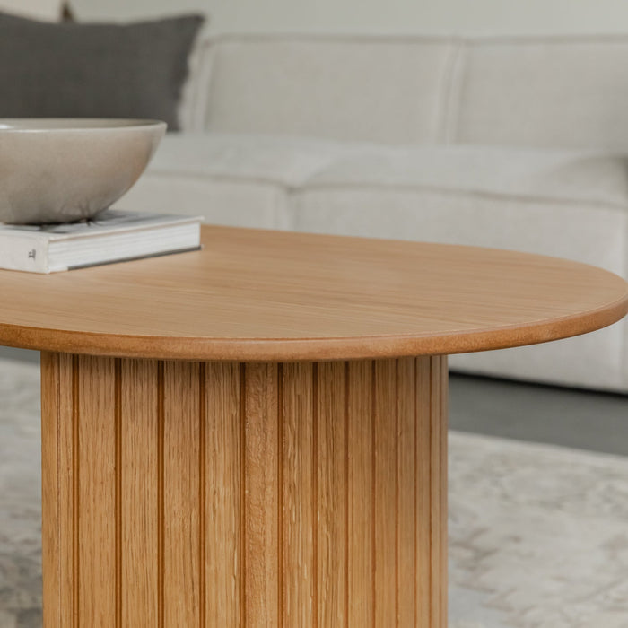 JUAN | שולחן סלון אובלי מעוצב בסגנון סקנדינבי ברוחב 120 ס"מ