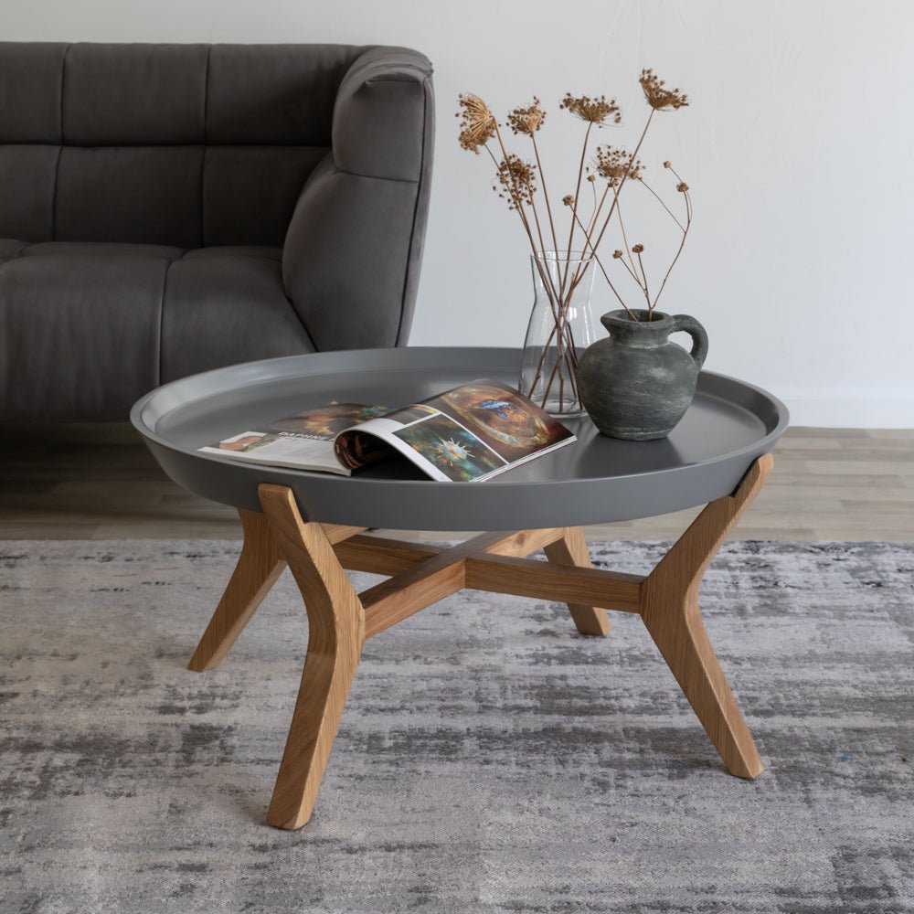 HORMIGON | שולחן סלון עגול מעץ, מגיע בשלושה גדלים