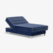 תמונה מזווית מספר 1 של המוצר FALCON | מיטה וחצי מתכווננת חשמלית בגוון כחול עם תיפורי קדר