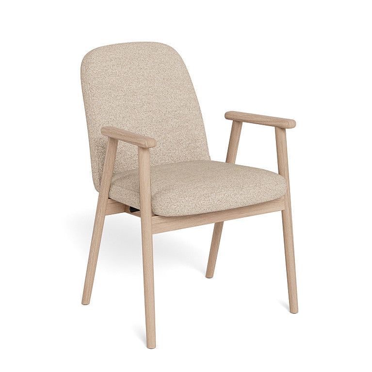 CEDARO | כיסא מרופד בבד אריג בשילוב עץ אלון - KUALA