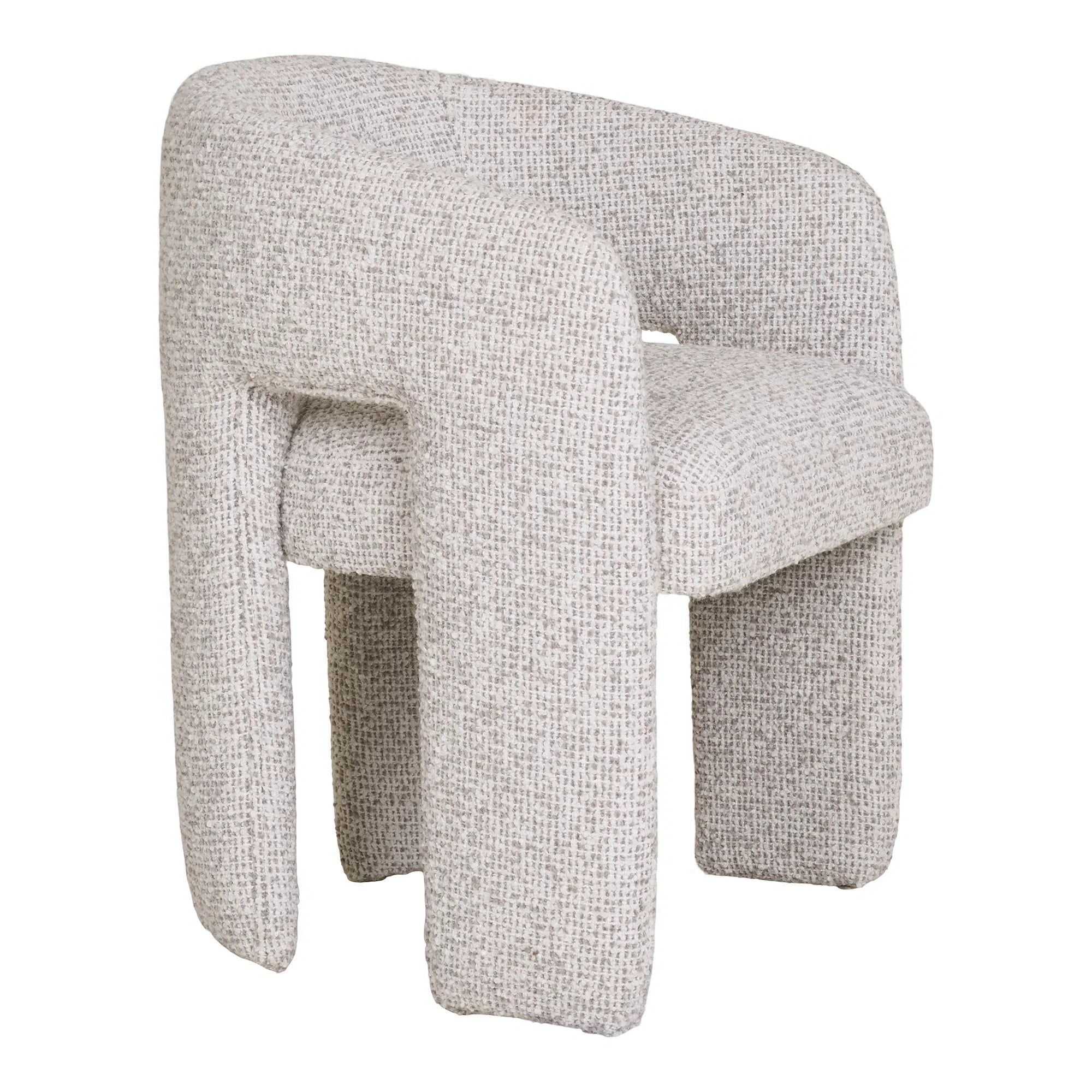 GRYD | כיסא עם משענות יד מרופד בבד אריג - KUALA
