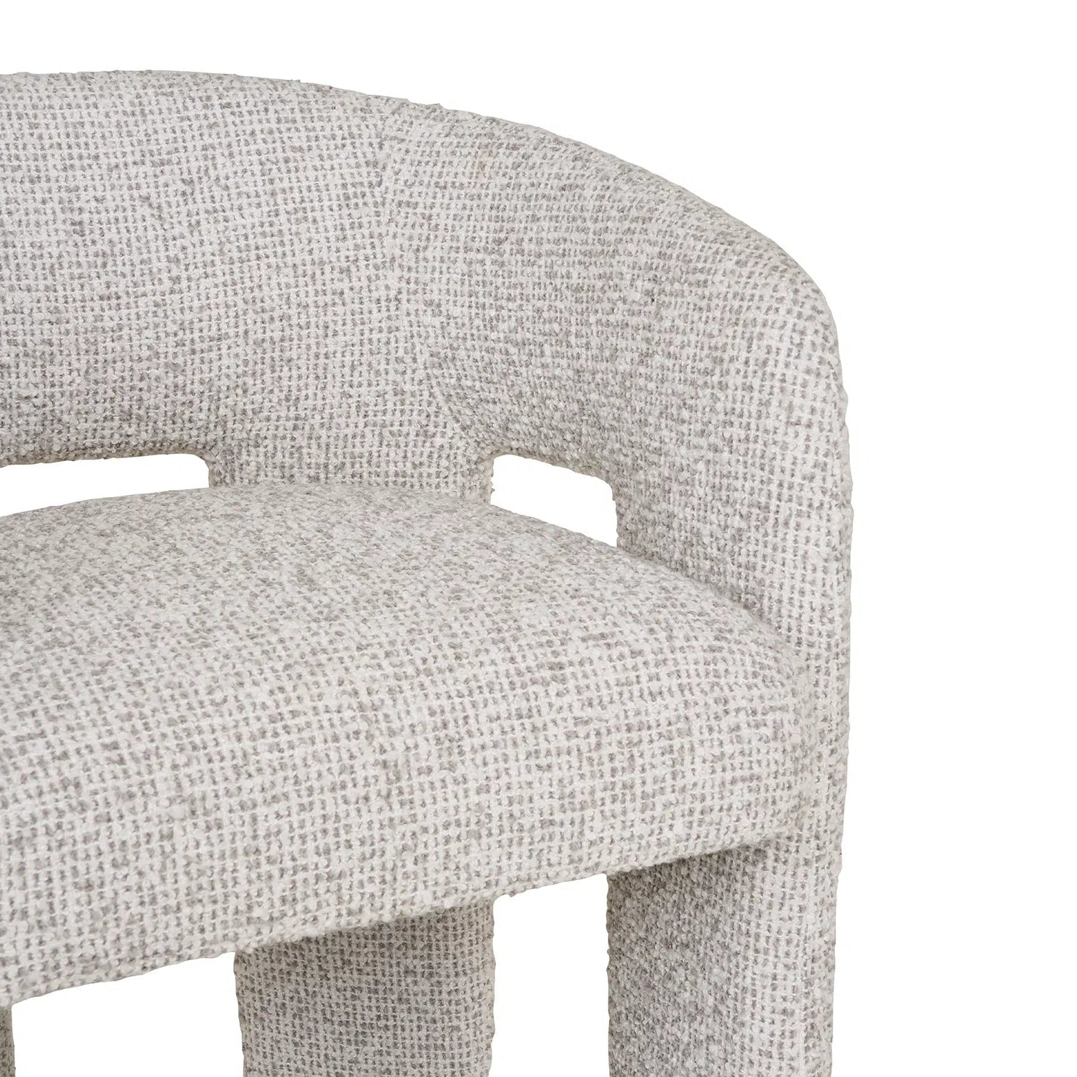 GRYD | כיסא עם משענות יד מרופד בבד אריג - KUALA