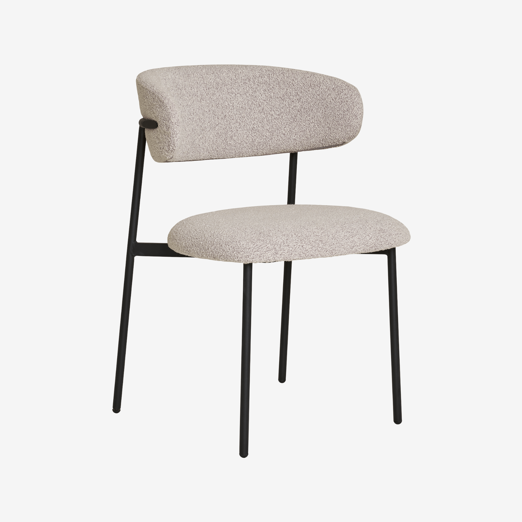 SILYA | כיסא אוכל מרופד בבד בוקלה