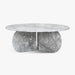 תמונה מזווית מספר 1 של המוצר IMHOTEP | שולחן סלון עשוי אבן גרניט סופר-ווייט מקורית