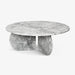 תמונה מזווית מספר 3 של המוצר IMHOTEP | שולחן סלון עשוי אבן גרניט סופר-ווייט מקורית