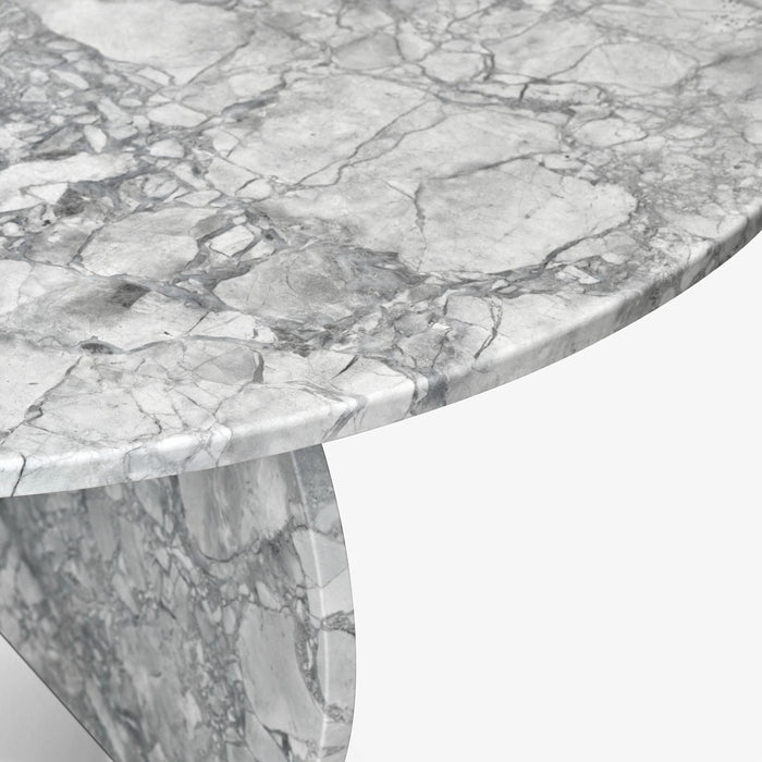 IMHOTEP | שולחן סלון עשוי אבן גרניט סופר-ווייט מקורית
