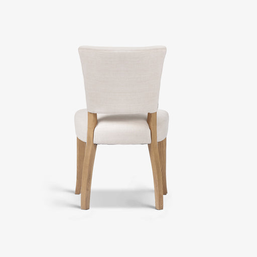 מעבר לעמוד מוצר POX | כיסא וינטג' עשוי עץ עם מושב בד אריג