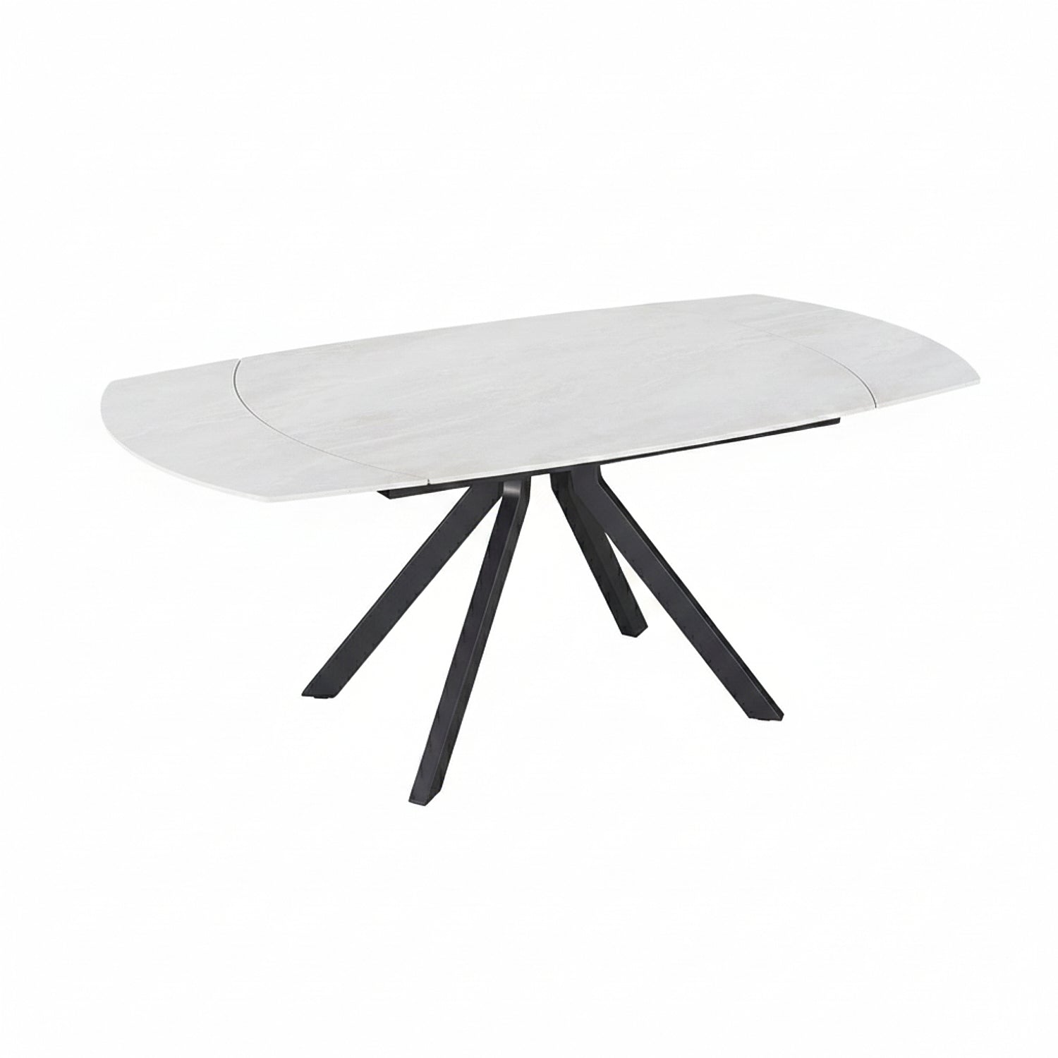 NALTY | שולחן אוכל אובלי 130/90 ס"מ, נפתח ל-190 ס"מ, עד 8 סועדים