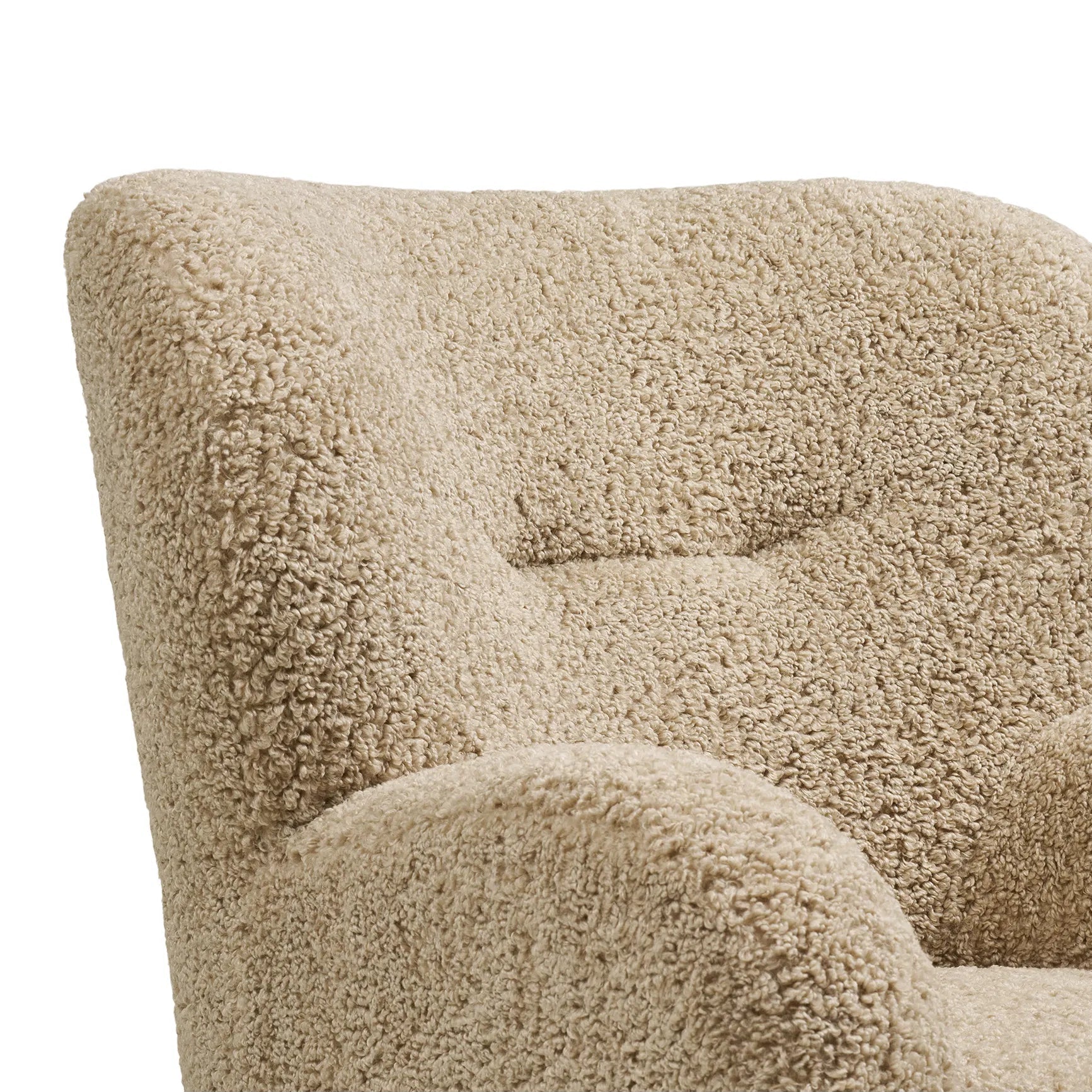 NARISA | כורסא נורדית מרופדת בבד פרוותי