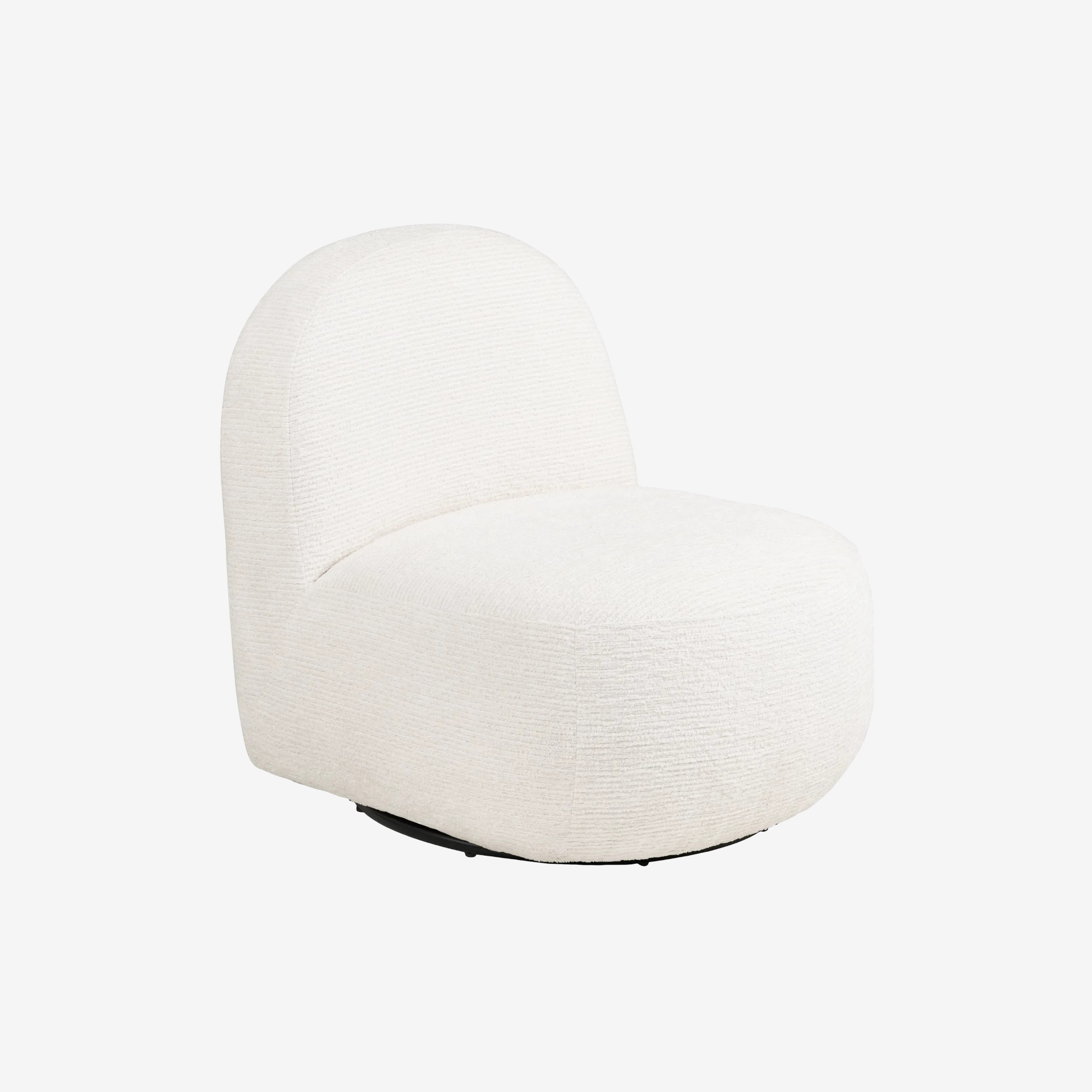 MANALI | כורסא מסתובבת מעוצבת בצורה מעוגלת