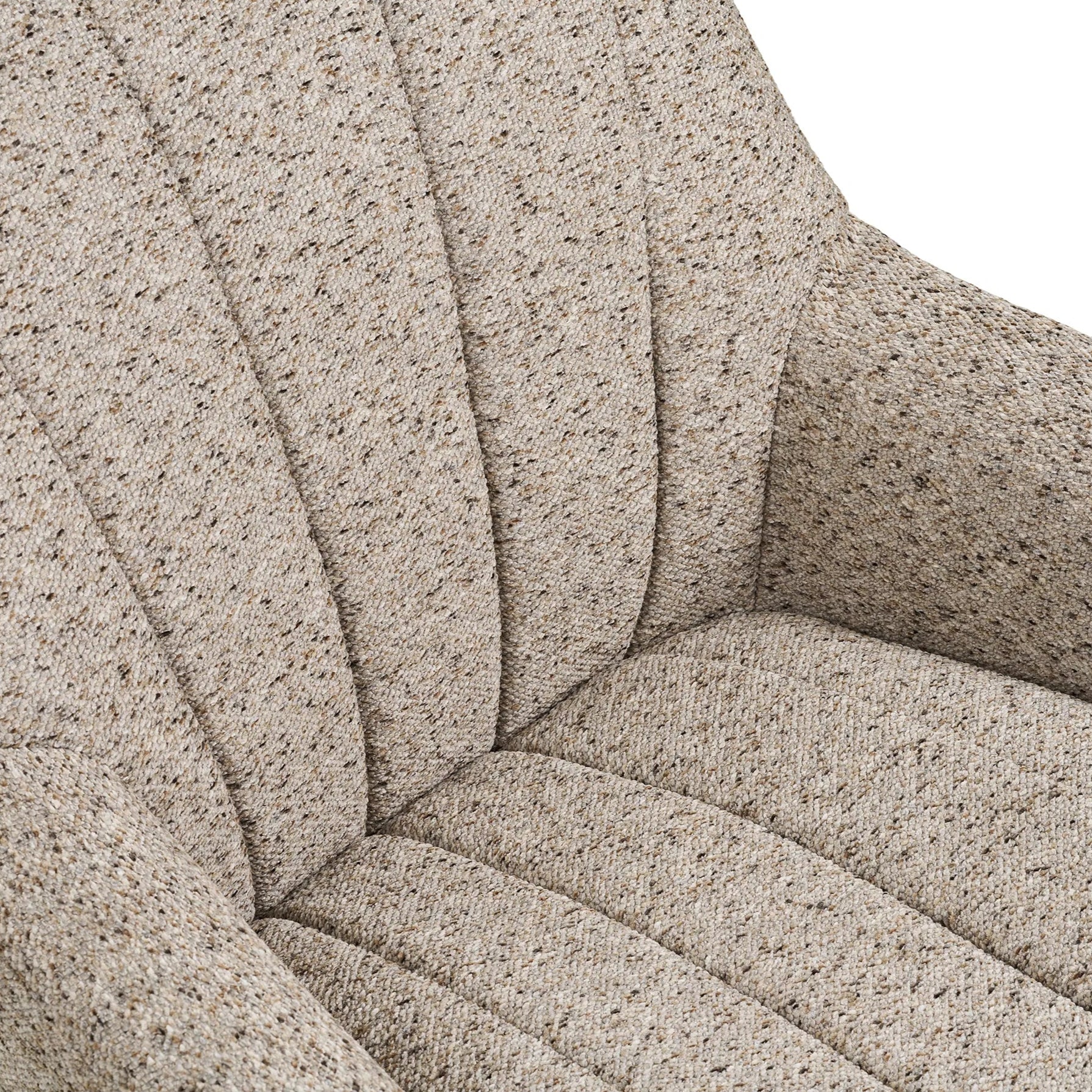 SUTI | כורסא מסתובבת מרופדת בבד אריג