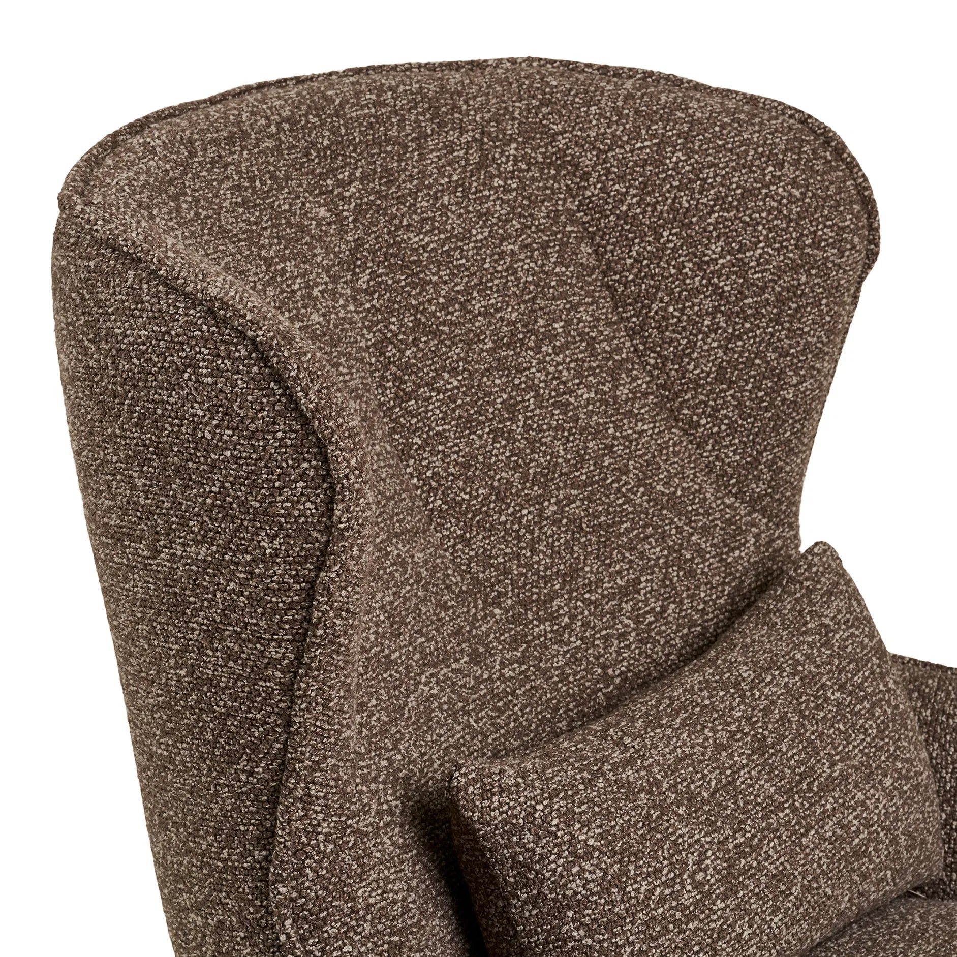 STENET | כורסא מעוגלת מסתובבת מרופדת בבד אריג