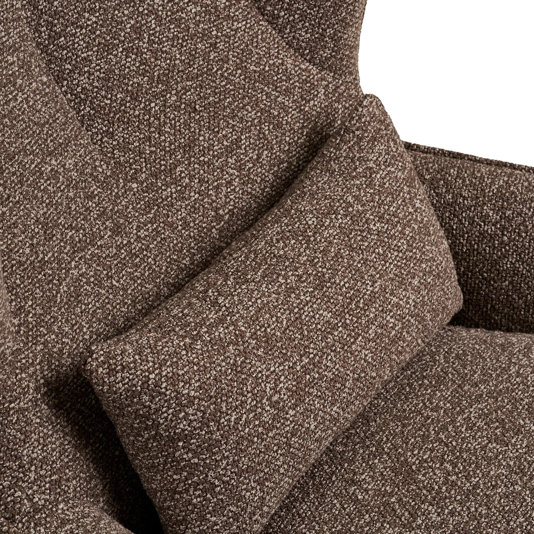 STENET | כורסא מעוגלת מסתובבת מרופדת בבד אריג