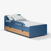 תמונה מזווית מספר 6 של המוצר MELOG | מיטת ילדים מעץ עם מגירות אחסון ומיטת חבר
