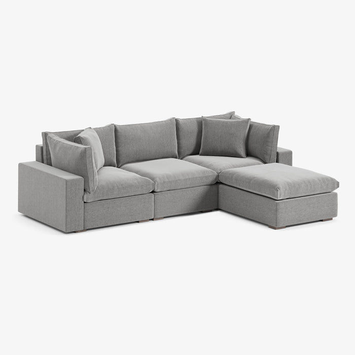 DOMAIN | ספה רכה ומפנקת לסלון עם הדום תואם