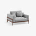 תמונה מזווית מספר 6 של המוצר Chia | כורסא מעוצבת לסלון עם מסגרת עץ מלא