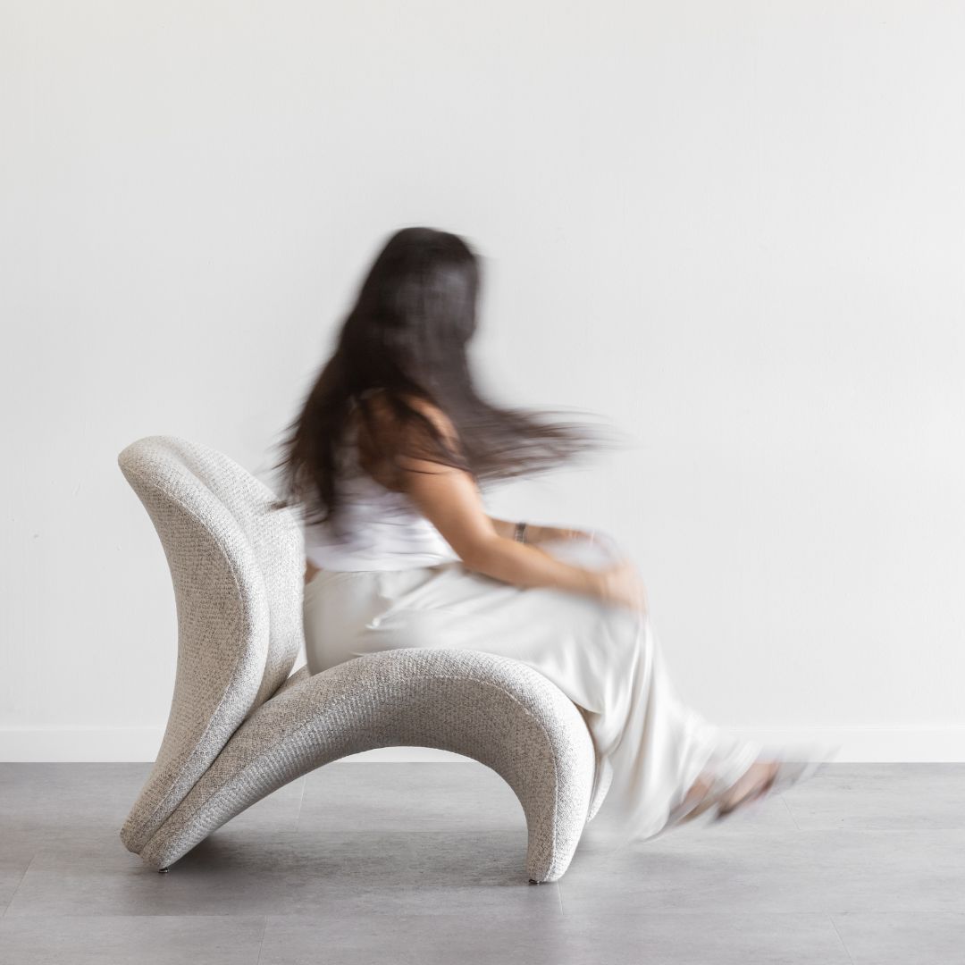 HOGENSS | כורסת ברבור מעוגלת