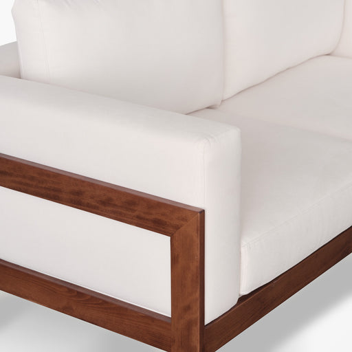 מעבר לעמוד מוצר Edwa | ספה דו מושבית לסלון עם מסגרת עץ מלא