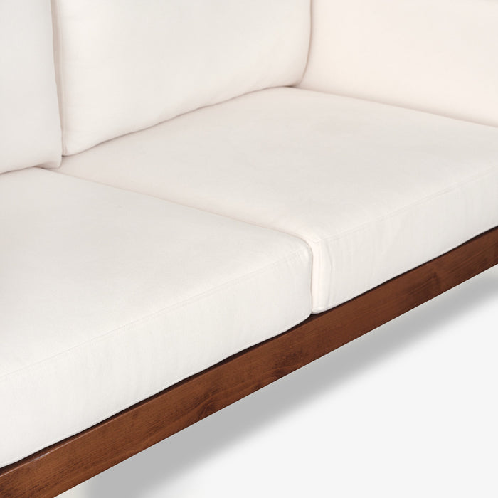 Edwa | ספה דו מושבית לסלון עם מסגרת עץ מלא