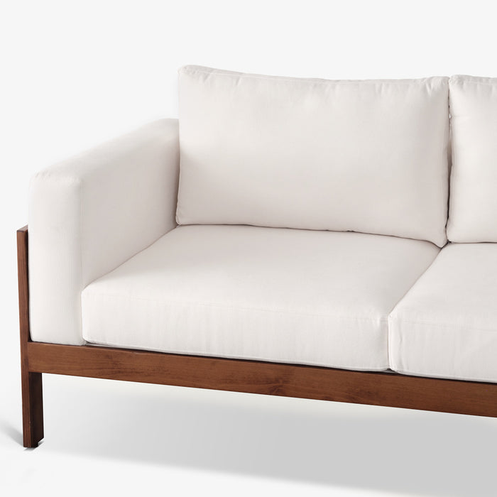 Edwa | ספה דו מושבית לסלון עם מסגרת עץ מלא