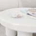 תמונה מזווית מספר 3 של המוצר SEK | שולחן סלון לבן, עגול ובעיצוב ג'פנדי
