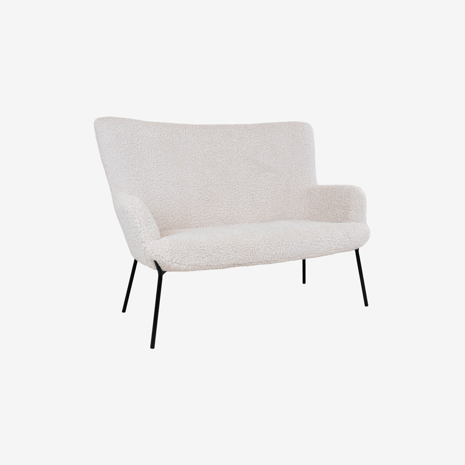 KURMA | ספה דו מושבית, מרופדת בבד דמוי צמר