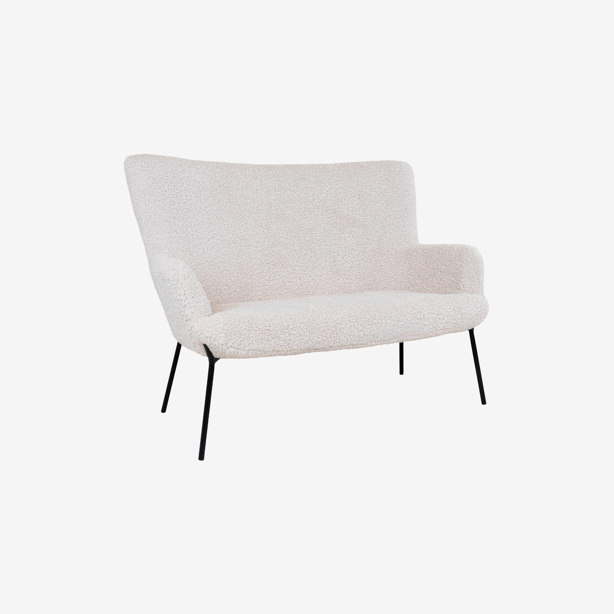 KURMA | ספה דו מושבית, מרופדת בבד דמוי צמר