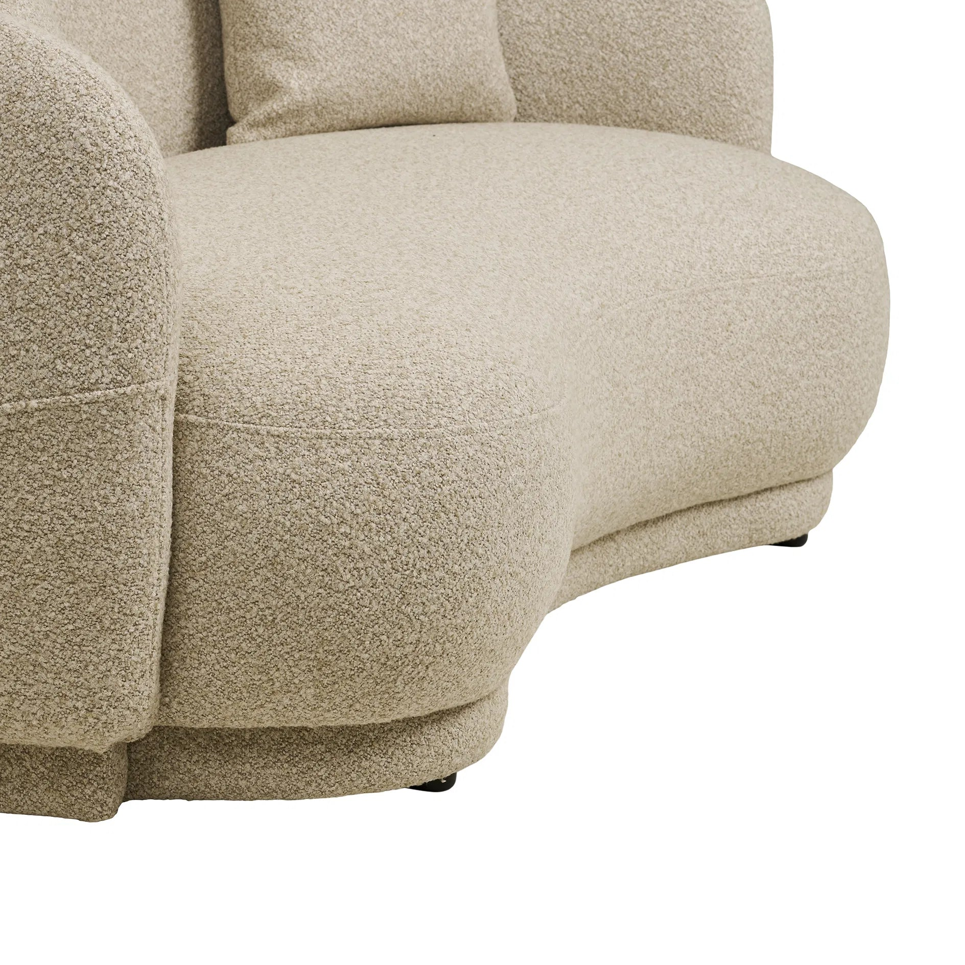 SIGROK | ספה דו מושבית מרופדת בבד דמוי צמר