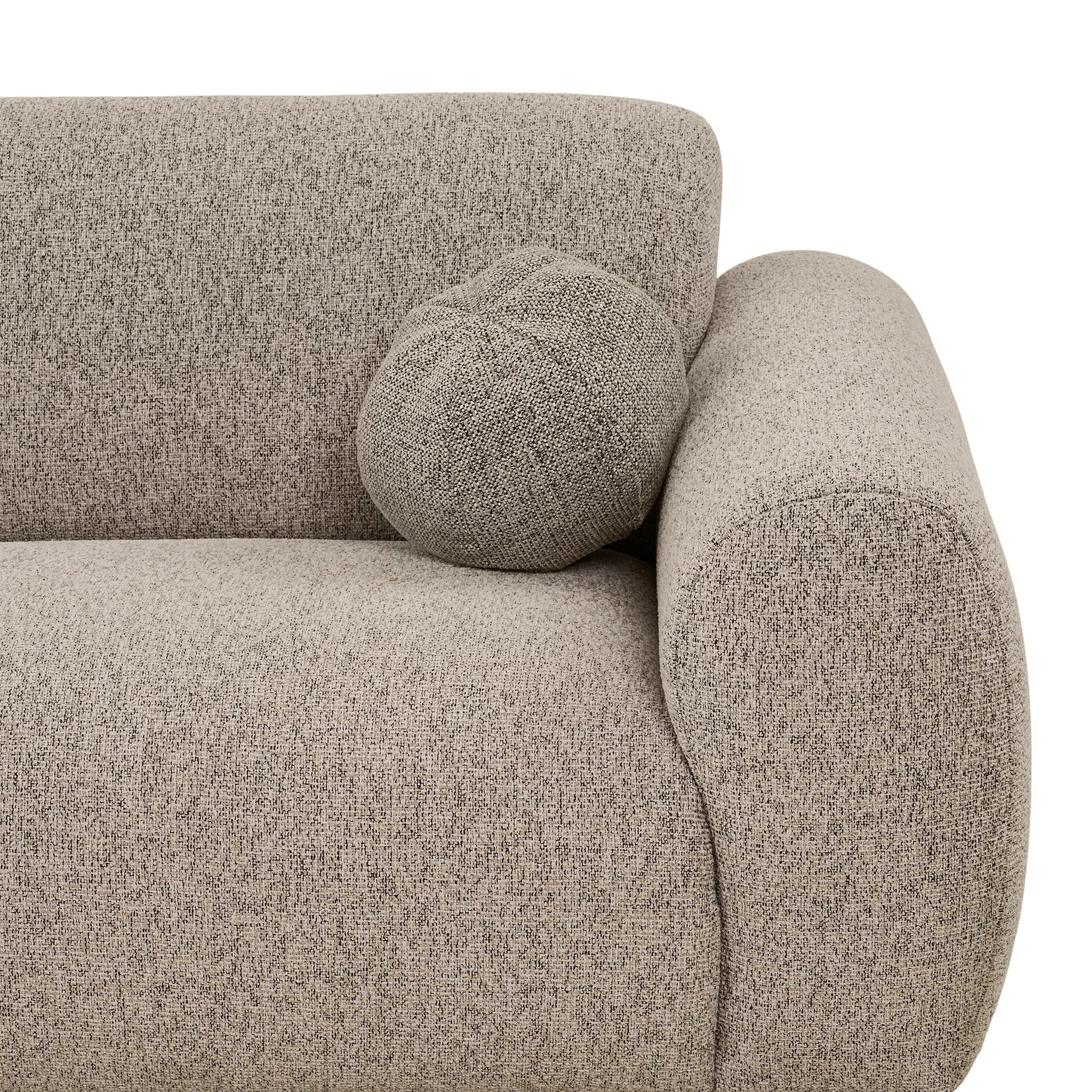 GUDER | ספת שזלונג מרופדת בבד אריג, 300 ס"מ