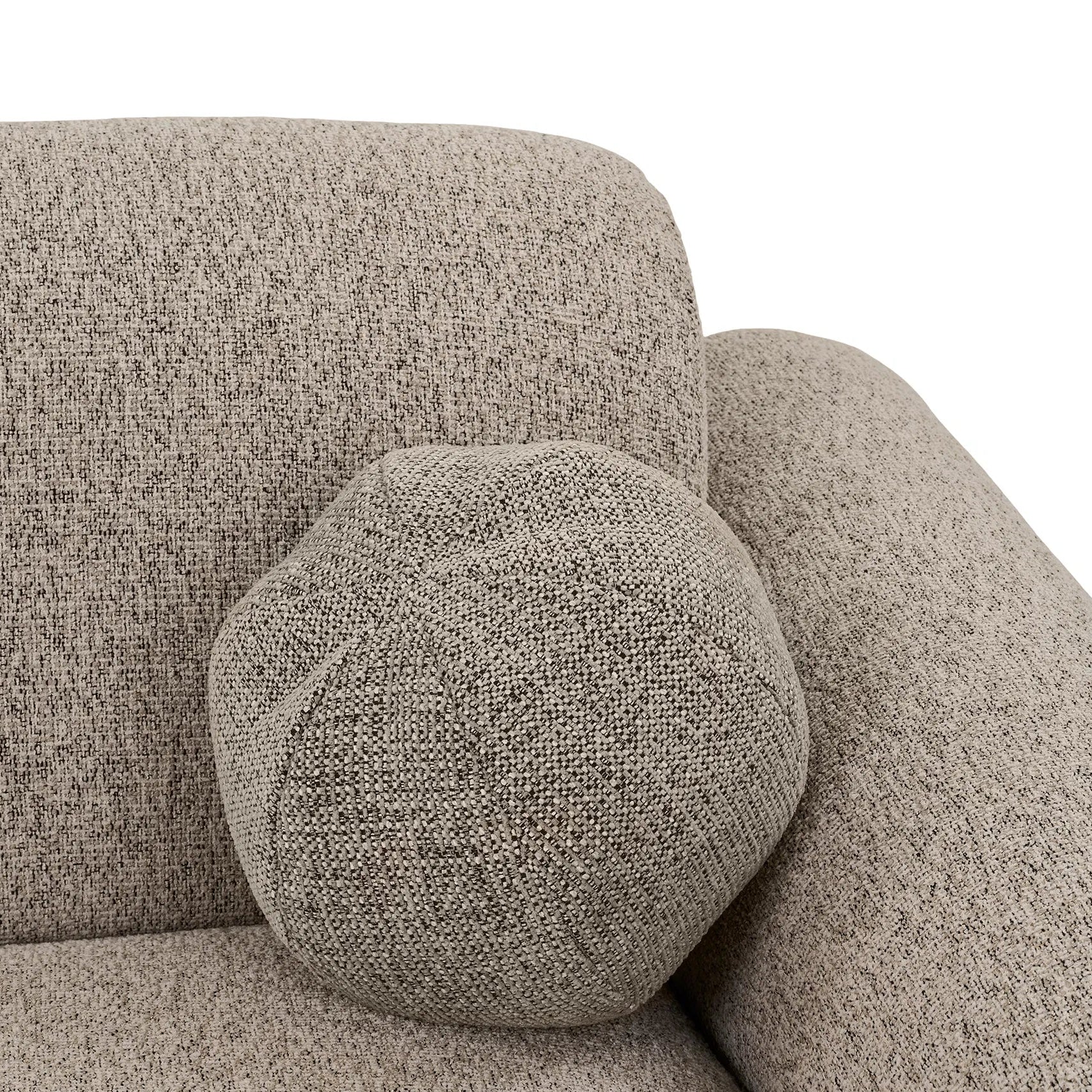 GUDER | ספת שזלונג מרופדת בבד אריג, 300 ס"מ