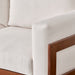 תמונה מזווית מספר 6 של המוצר Edwa | ספה דו מושבית לסלון עם מסגרת עץ מלא