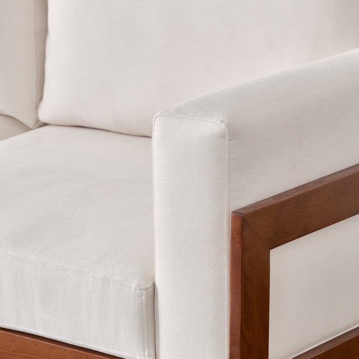 CHE | ספה תלת-מושבית מודרנית לסלון עם מסגרת עץ מלא