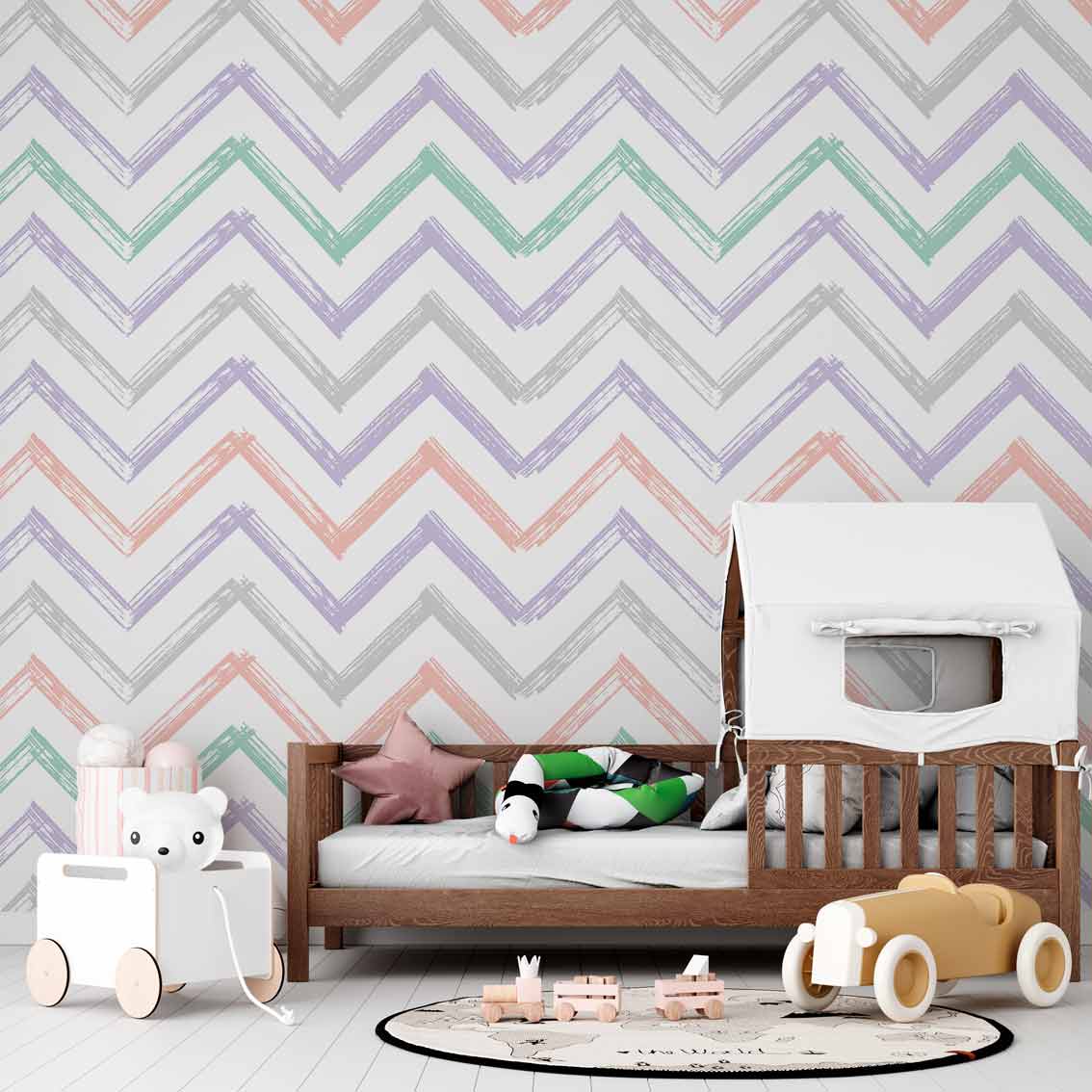 POLUT | טפט זיגזג פסטל