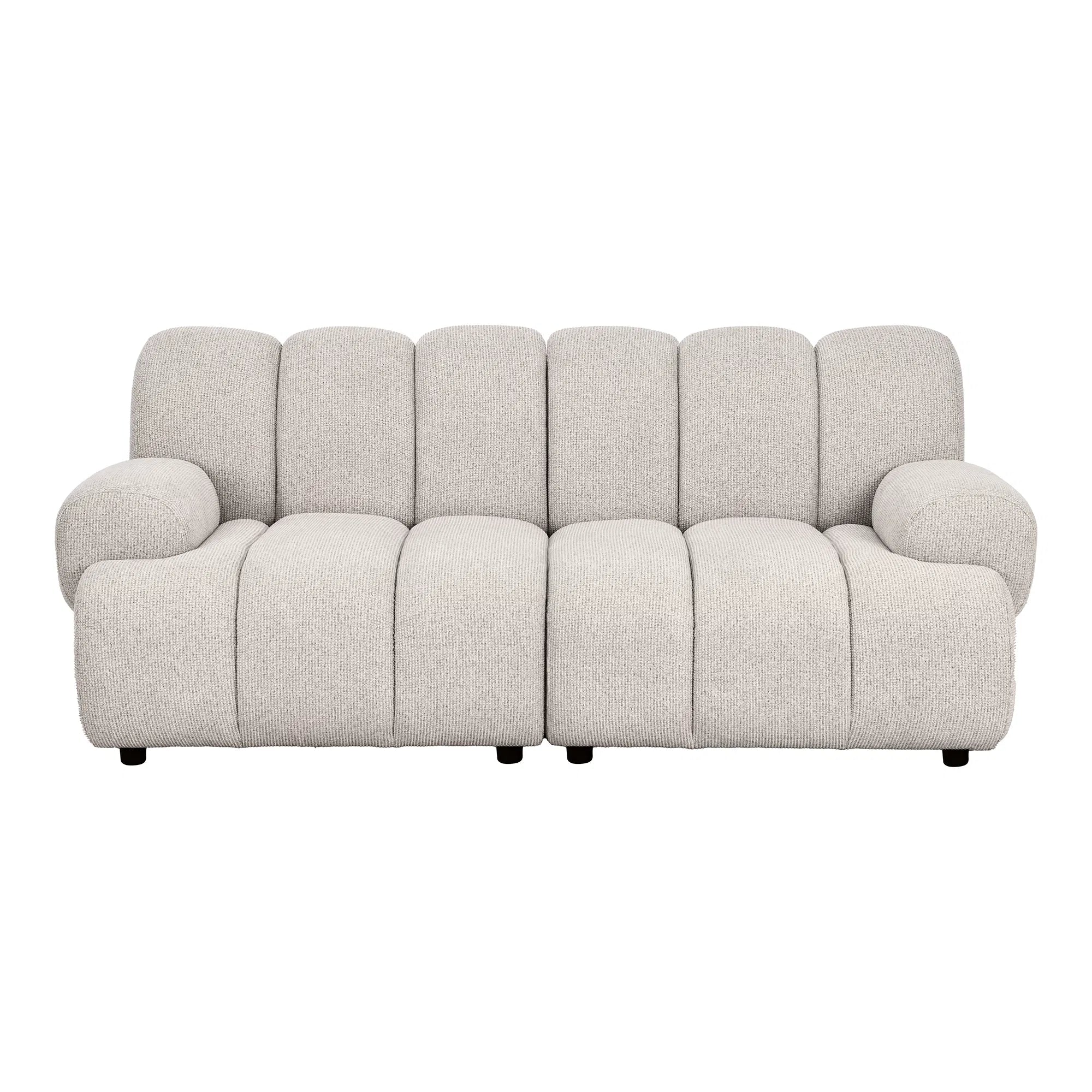 STIGBO | ספה תלת מושבית מרופדת בבד אריג