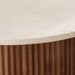 תמונה מזווית מספר 5 של המוצר TREVOR | שולחן סלון משולב עץ ואבן טרוונטין