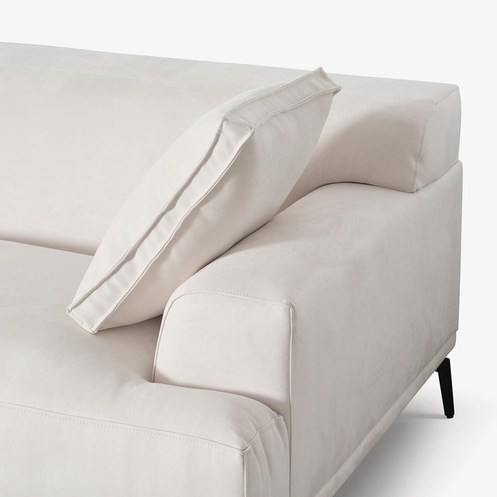 SIF | ספה מעוצבת לסלון מרופדת בבד אריג