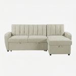 LEIFST | ספת שזלונג נפתחת למיטה, מרופדת בבד אריג, 218 ס"מ - KUALA