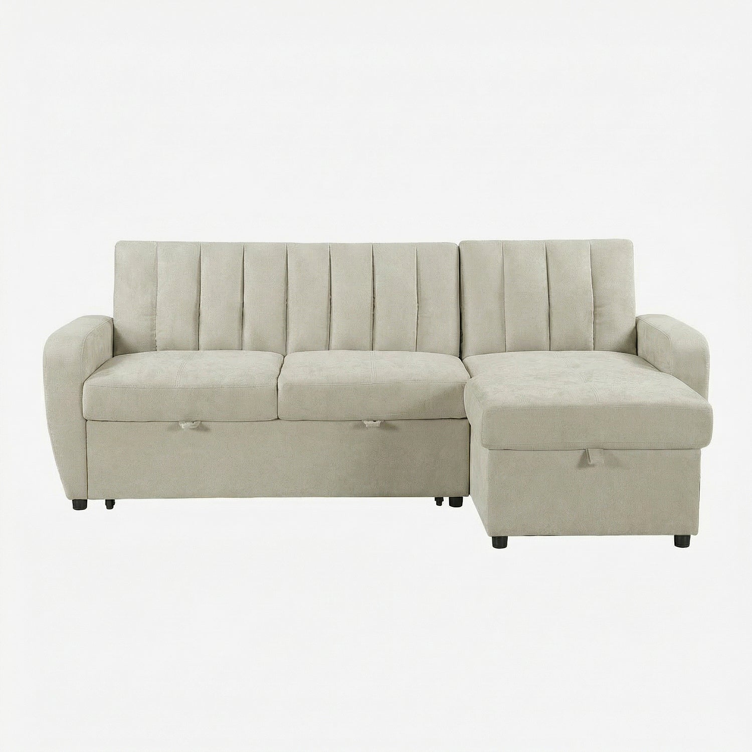 LEIFST | ספת שזלונג נפתחת למיטה, מרופדת בבד אריג, 218 ס"מ - KUALA