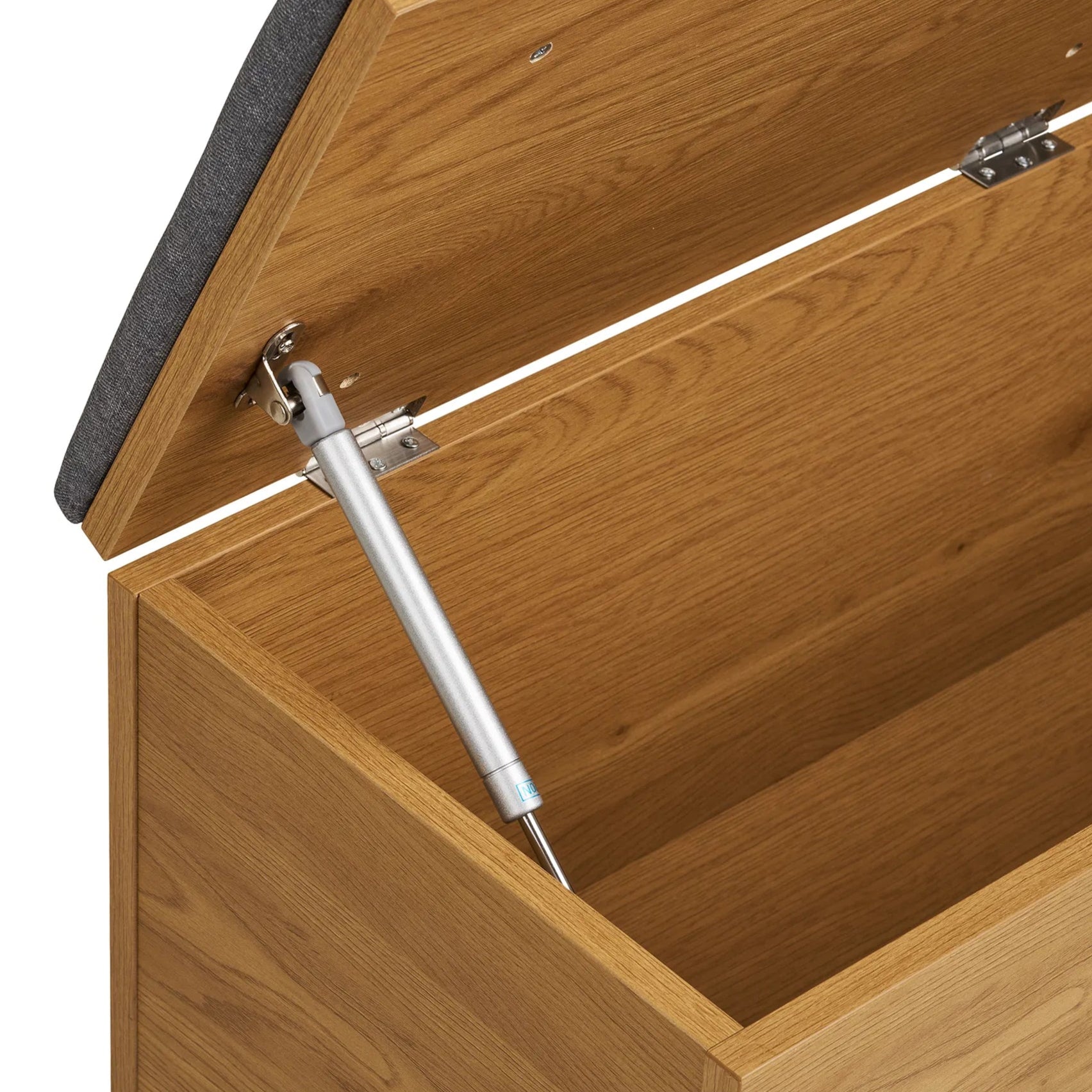 BIRE | ספסל אחסון מעץ עם כרית מושב - KUALA