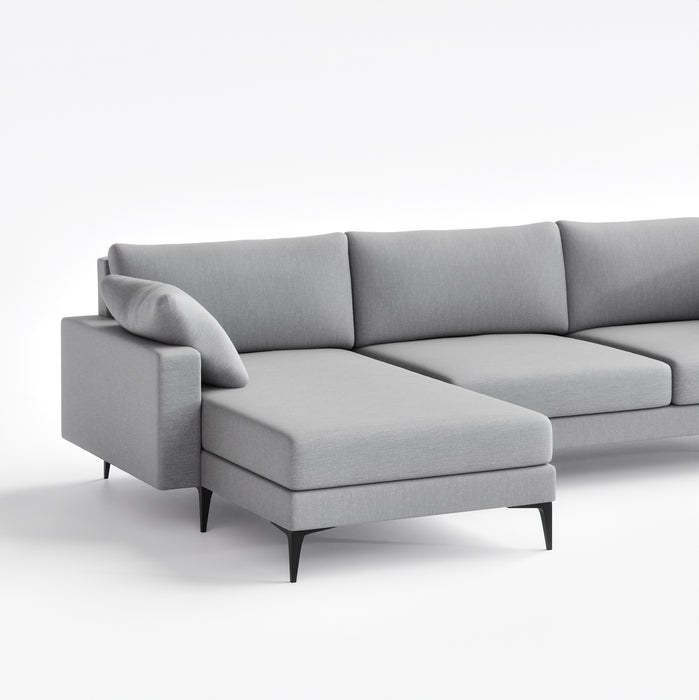 DIOP | ספה תלת-מושבית מודרנית עם שזלונג