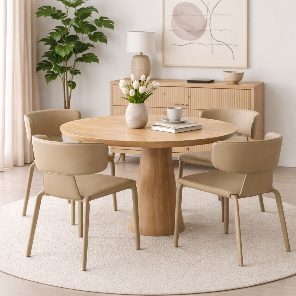 KENORA | כיסא אוכל מרופד בדמוי עור - KUALA