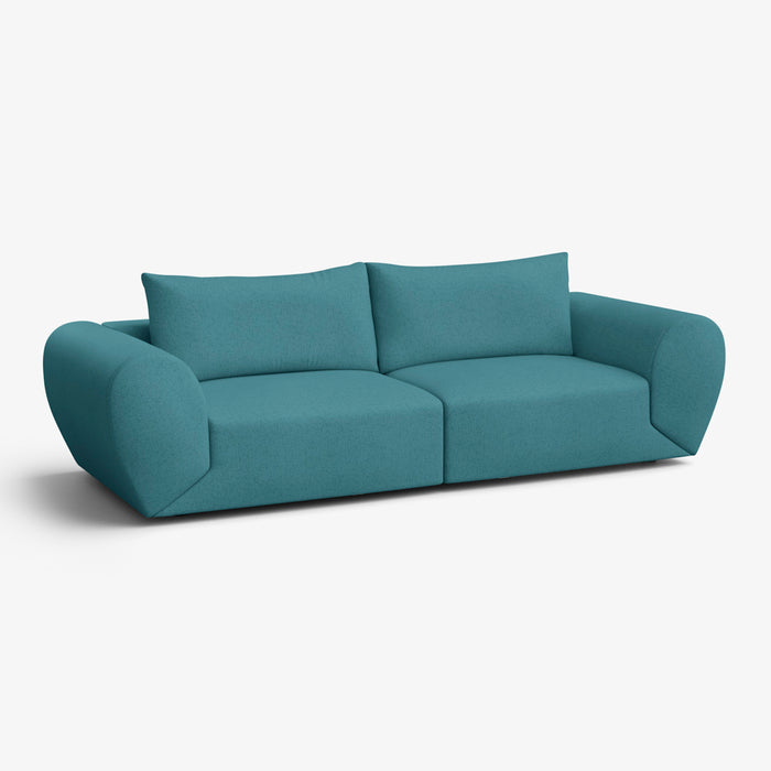 BOXA | ספה דו מושבית בעיצוב נורדי מרופדת בבד מיקרופייבר