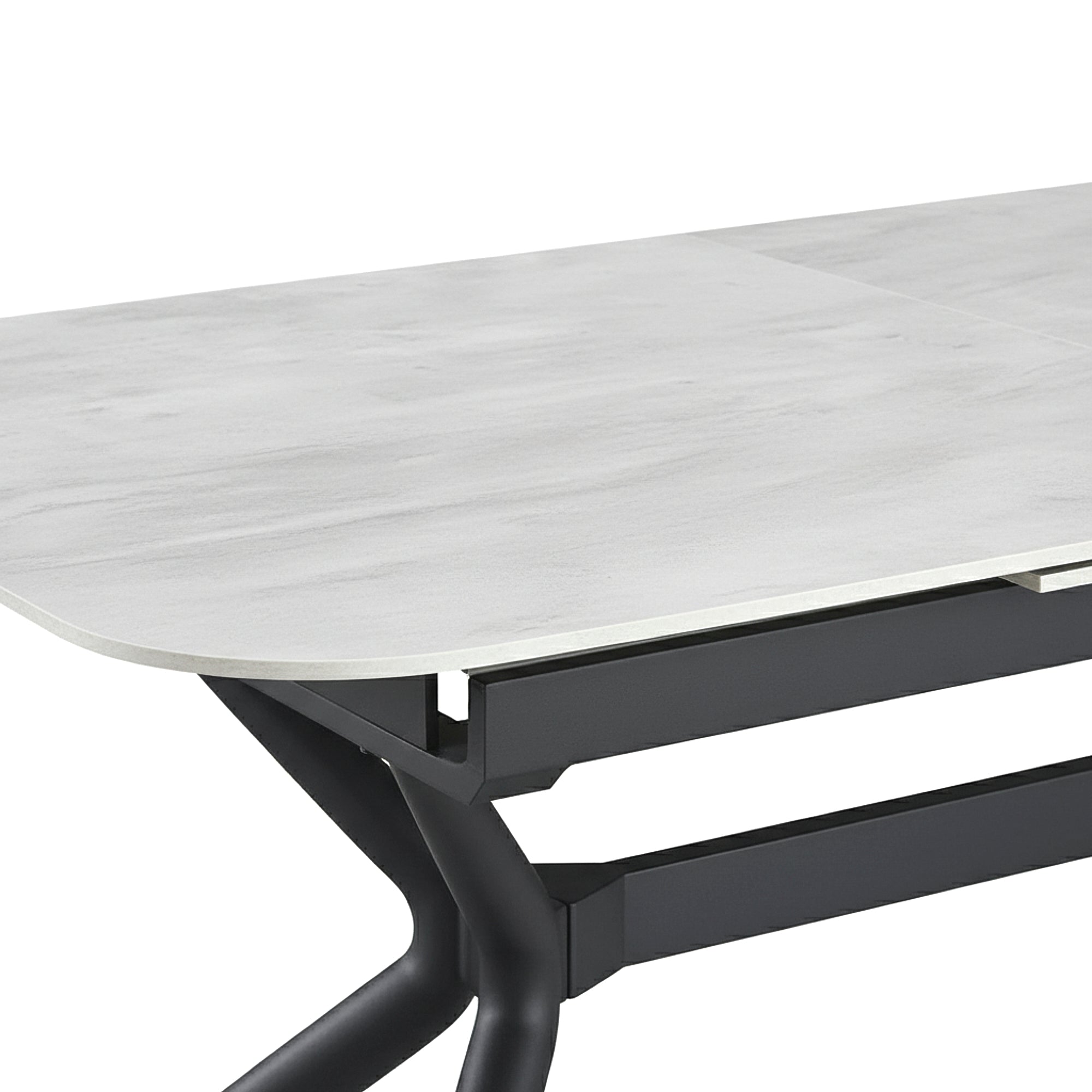 EDAM | שולחן אוכל מלבני 180/90 ס"מ, נפתח ל-240 ס"מ, עד 10 סועדים