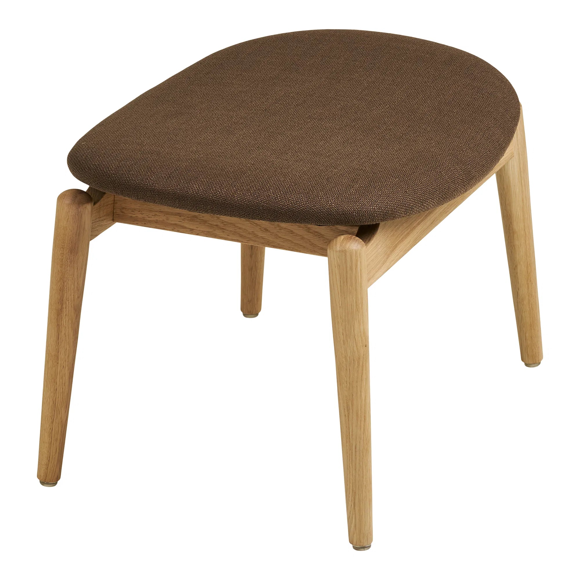 NISA | סטול מעץ אלון מלא מרופד אריג - KUALA