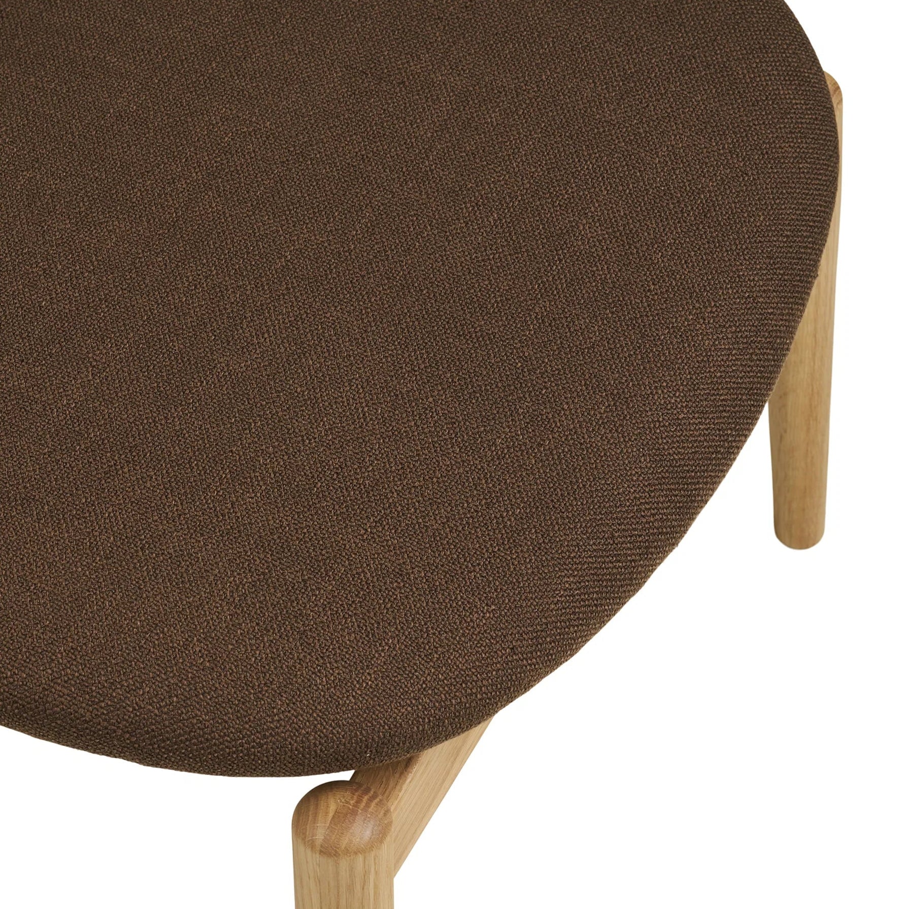 NISA | סטול מעץ אלון מלא מרופד אריג - KUALA