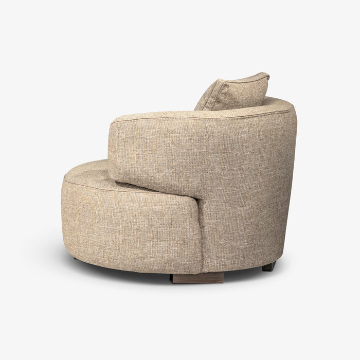 JHENYA | כורסא מודרנית ומעוגלת עם כרית נוי