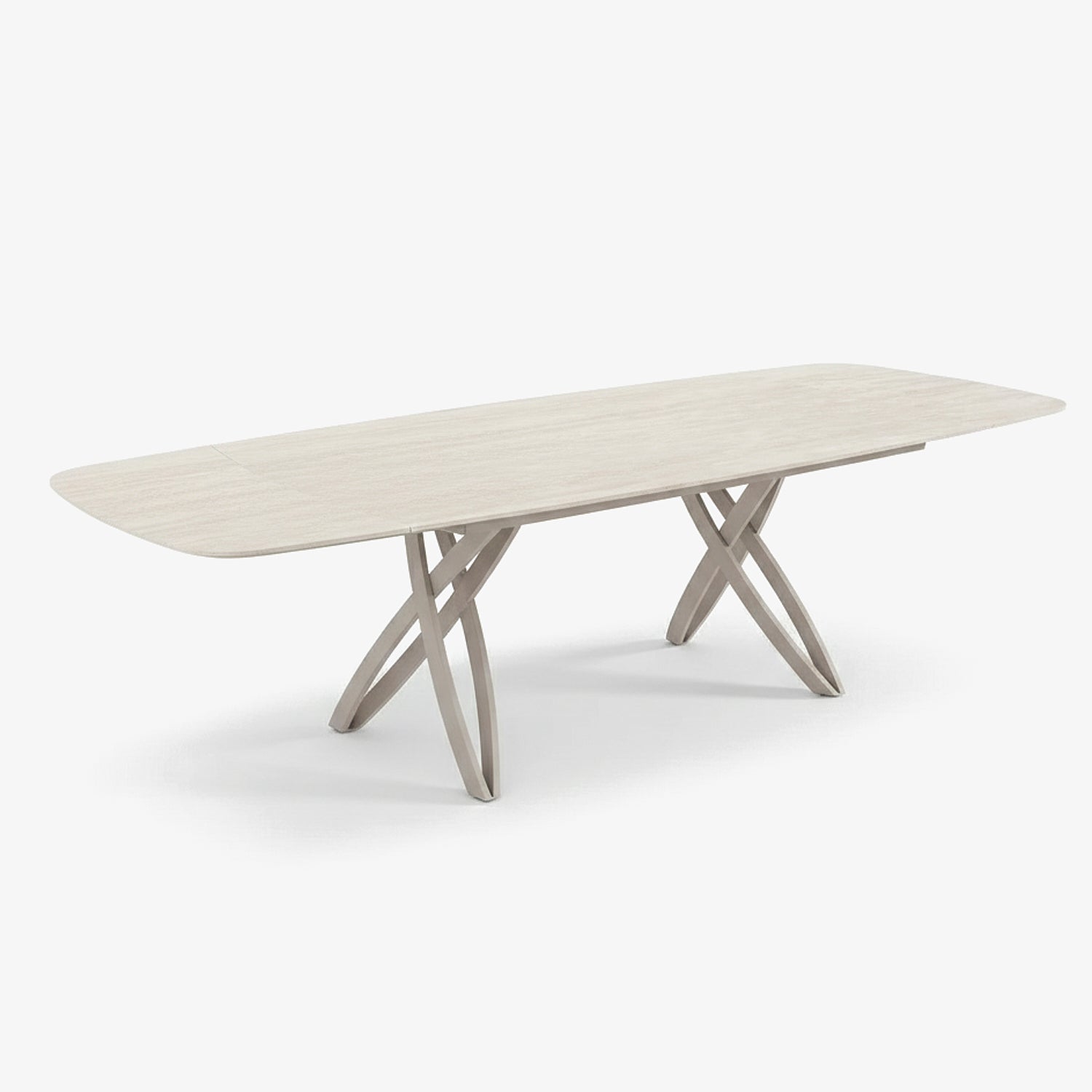 BERGLY | שולחן אוכל מלבני 200/95 ס"מ, נפתח ל-300 ס"מ, עד 14 סועדים