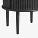 תמונה מזווית מספר 3 של המוצר LENO | סט שולחנות סלון עגולים ומעוצבים מעץ מלא בגוון שחור